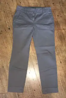 J Crew size 4P dark gray flat front Chinos