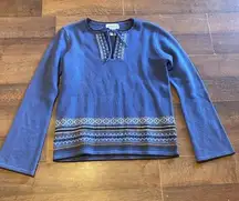 Westbound Women's Sweater Cottage Core Granny Size Small Lamb’s Wool