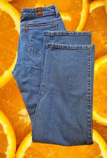 Aura Denim Straight Leg Blue Regular‎ Rise Jeans Size 6