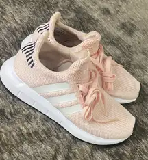 Adidas Women's Swift Run Icey Pink Cloud White Sneakers EVH Size US 5