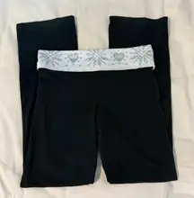 Y2K PINK Victoria's Secret Foldable Waist Flare Yoga Pants