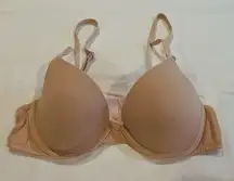 VS Victoria Secret PINK Wear Everywhere Pushup Bra, 32B Nude Beige