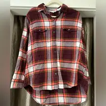 American Eagle Plaid Button-Up Shirt size L