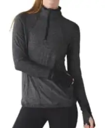 Lululemon Marled Gray Half Zip Pullover