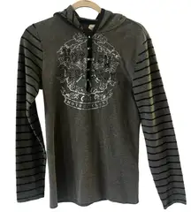 Harley-Davidson hooded Henley black and gray size L women’s