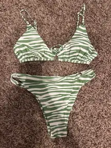 Green Stripe Bikini