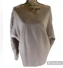 Sweet Rain, sweaters tops dolman batwing sleeve  light pink crewneck size XL