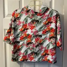 Prototype by Terrell Owen’s Floral crop hoodie size s
