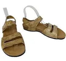 Vionic Valencia Tan Snake Print Comfort Sandal 9 Cork