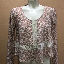 Lush beige patterned blouse