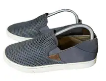 Olu’kai‎ Pehuea Size 8.5 Women’s Grey & White Mesh Slip On Loafers Shoes #S60-6