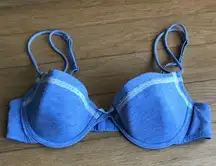 Cute Blue Cotton Bra