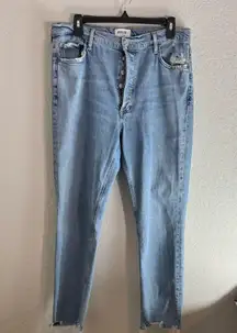 Agolde Denim Women's Nico High Rise Button Fly Jeans Size 30