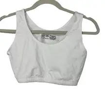 FRUIT OF THE LOOM WHITE COTTON SPORTS BRA SIZE 38