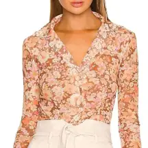 Revolve - Hansen & Gretel, Gretel Long Sleeve Shirt in Blossom