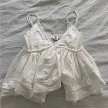 Princess Polly White Textured Top