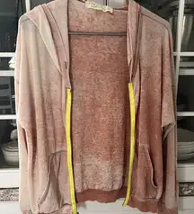 Vintage Havana Pink and Cream Knit Zip Up