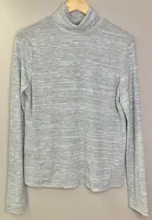 NWT Universal Thread Heather Gray Metallic Glitter Thread Cowl Turtleneck Shirt
