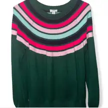 Crown & Ivy Striped Knit Sweater Women’s XL