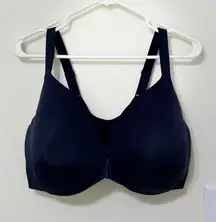 Cacique Smoothing Bra Full‎ Coverage Front Close Navy Blue 40G