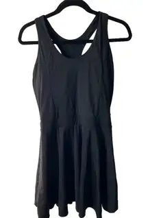ABOCIW Women's M Black Sleeveless Athletic Dress w/ Built-in Shorts & Bra