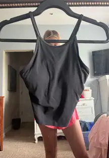 Lululemon Black Halter Tank Top Built-In-Bra 2