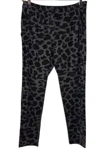 Lululemon Jet Crop Cheetah Animal Print Dark Slate Black Lounge Comfort Pant