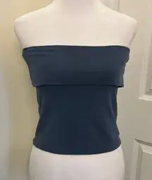 American Eagle Outfitters Blue Tube Top Women's M