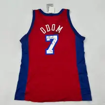 Champion Vintage  Lamar Odom Signed Autograph Clippers Basketball Jersey Size 44