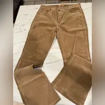 Beau Dawson Mid to High Rise Camel Corduroy Jeans Boot/Flare  Made in the USA