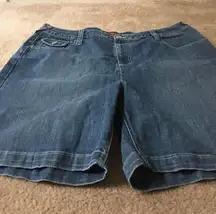 Duck Head Women's Plus Size 20 Blue Jean Shorts Pockets