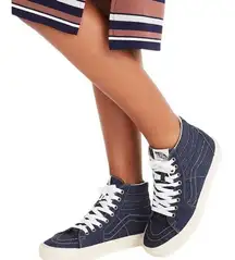 Vans Madewell X  Unisex Sk8-Hi High Top Denim Sneakers Shoes