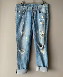 Carmar sz 25 blue distressed jeans‎