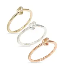 Kendra Scott Presleigh Trio Knot Ring Set in Gold, Silver, and Rose Gold