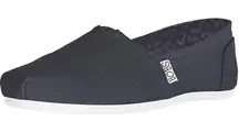 BOBS Skechers Plush Peace & Love Black Memory Foam Slip-On Flats Women's 7 NIB