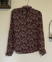 Straight to Hell Between the Buttons Long Sleeve Button Up Shirt Size Large