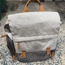 Eddie Bauer Gray and Tan Baby Bag