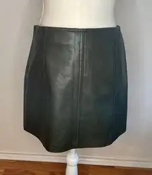 Francesca's‎ Vegan Leather Green Mini Skirt