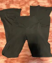 cross flare leggings