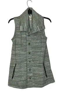 Matilda Jane Button Up Vest Size XS Green Heather Cotton Blend Womens‎