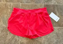 Lululemon Find Your Pace High-Rise Lined Short 3" Love Red Size 12