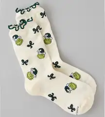 American Eagle Outfitters Cream Grinch Socks