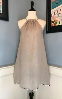 Positano Style Blitz Women’s Linen Dress Swimsuit Cover Up Sz L