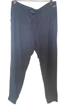 Danskin ribbed soft dark gray large comfy pants