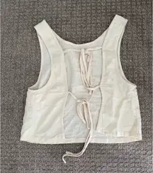 Free People Linen Skirt Set