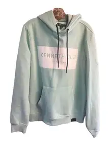 Kenneth  Cole Womans Hoodie Sweatshirt Mint Green Sz L NWOT
