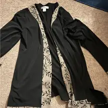 Christopher & banks medium black cardigan