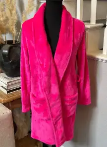 Pink Long Sleeve Bath Robe Size Medium
