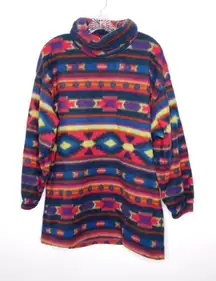 Vintage Aztec fleece pullover size small