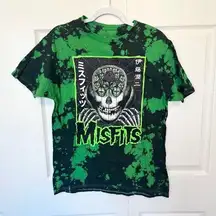Misfits X Junji Ito 💚 Drop-Neck Tie-Dye Girls T-Shirt LG